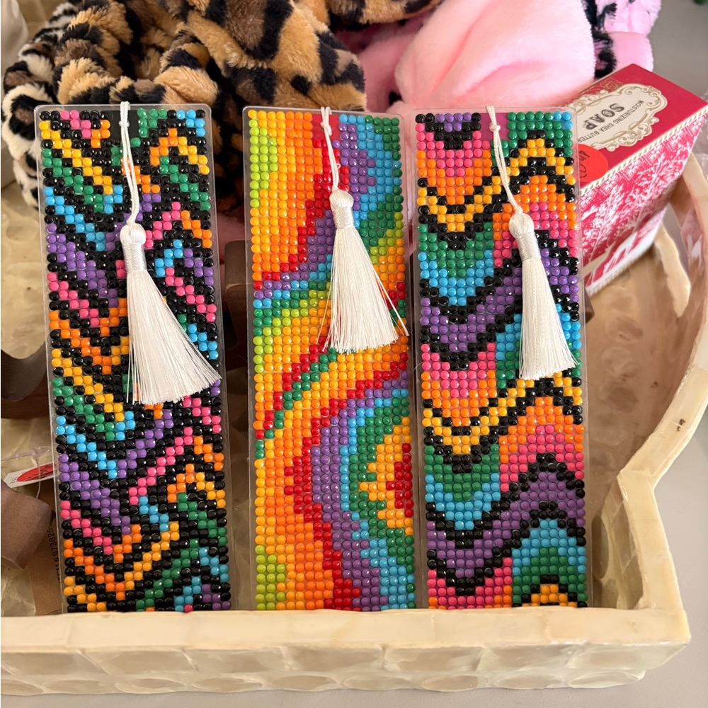 Diamond Dotz - Colorful Beaded Bookmarks with Tassels